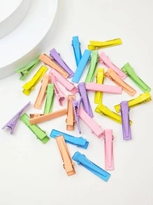 30 cái Phụ nữ Màu ngẫu nhiên Rắn Kẹp tóc cá sấu thông thường để trang trí tóc - Nhiều màu - Xem 1