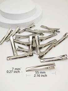 20pcs Women Solid Casual Alligator Hair Clip For Daily Life Street,Hair Accessories,Hair Barrettes Hair Clips Claw Clips Hair Claws