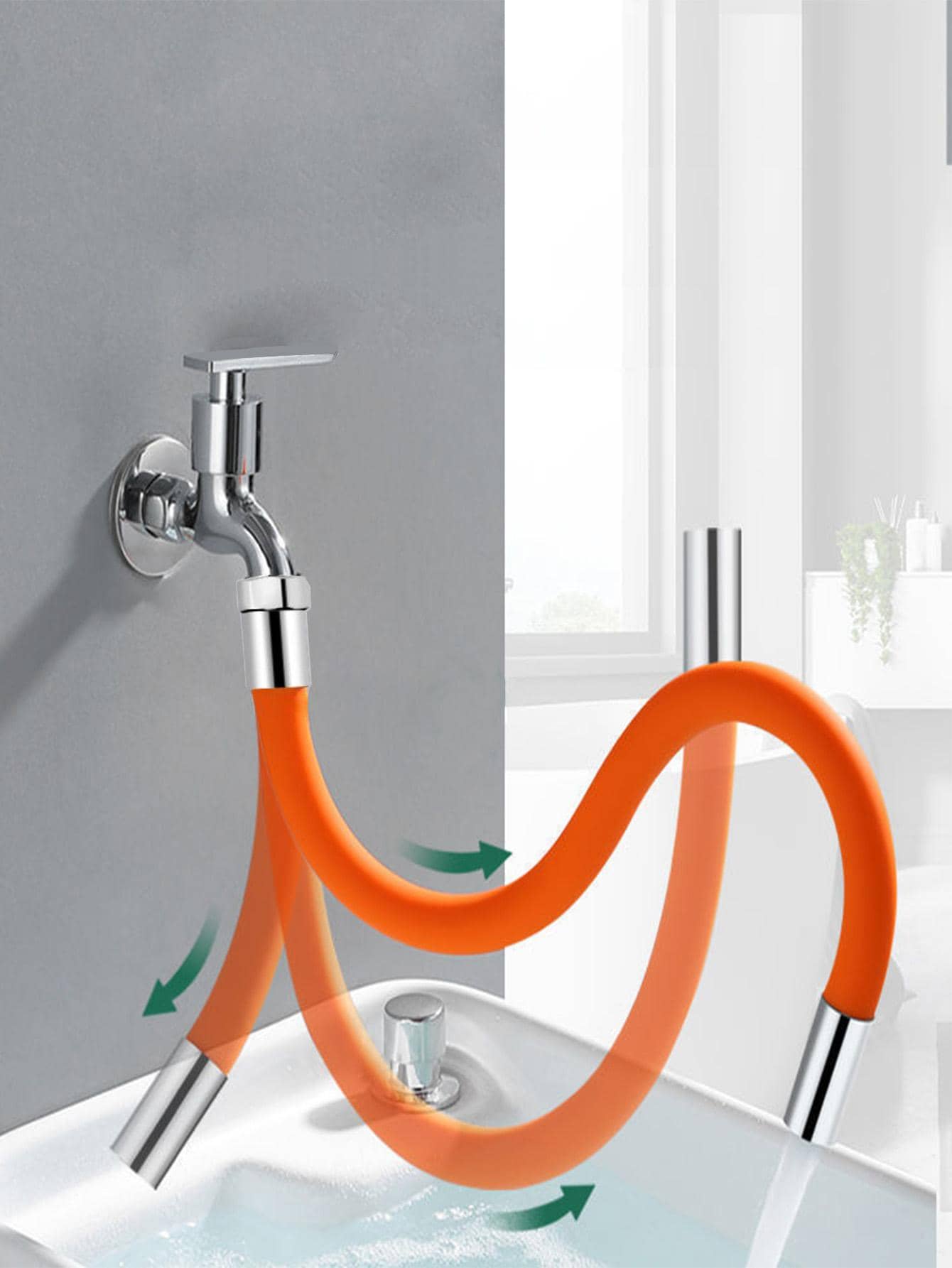 1 Bộ Cam 360 Độ Đa Năng Giá Rẻ Uốn Vòi Kéo Dài Bộ Mở Rộng Có Thể Điều Chỉnh Tản Cống Nối Dài - Nhiều màu - Xem 1