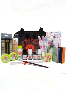 Kit De Uñas Acrilicas  Grande 20 Pzs, McNails. - Morado - Ver 1