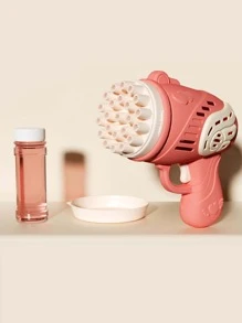 1pc 23 Hole Color Block Rocket Bubble Machine Gun