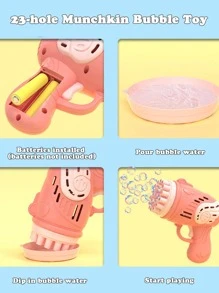 1pc 23 Hole Color Block Rocket Bubble Machine Gun