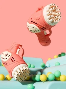 1pc 23 Hole Color Block Rocket Bubble Machine Gun