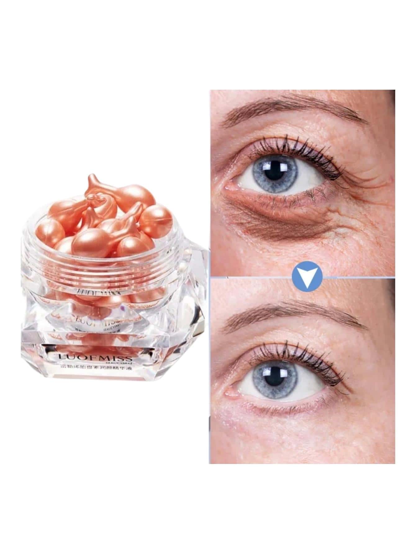 Cápsulas Faciales Vitamina E Elimina Arrugas - Blanco - Ver 1