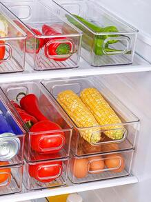 Cajas de almacenamiento organizadoras de refrigerador: Acrílico, ideal para frutas y verduras. - transparente - Ver 6