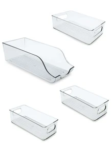 Cajas de almacenamiento organizadoras de refrigerador: Acrílico, ideal para frutas y verduras. - transparente - Ver 8
