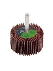 2" Flap Wheel, 40 Grit,  Rufla-240 - Orange - View 2