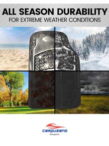 UNIVERSAL CAR TRUCK MAT 3 PIECES - Black - View 3