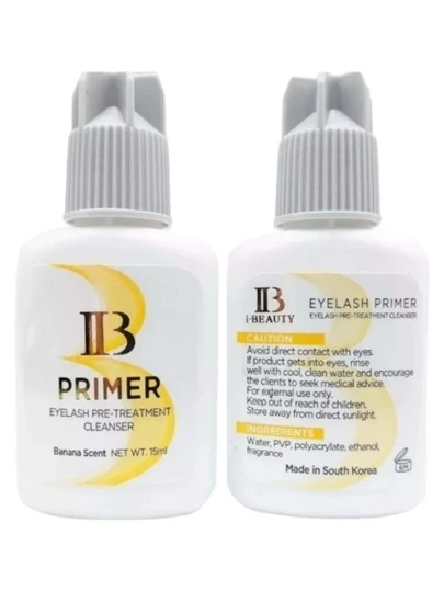 I Beauty Pre Base De Pegamento Para Extensiones De Pestañas Ib Mink Primer Banana 15ml
