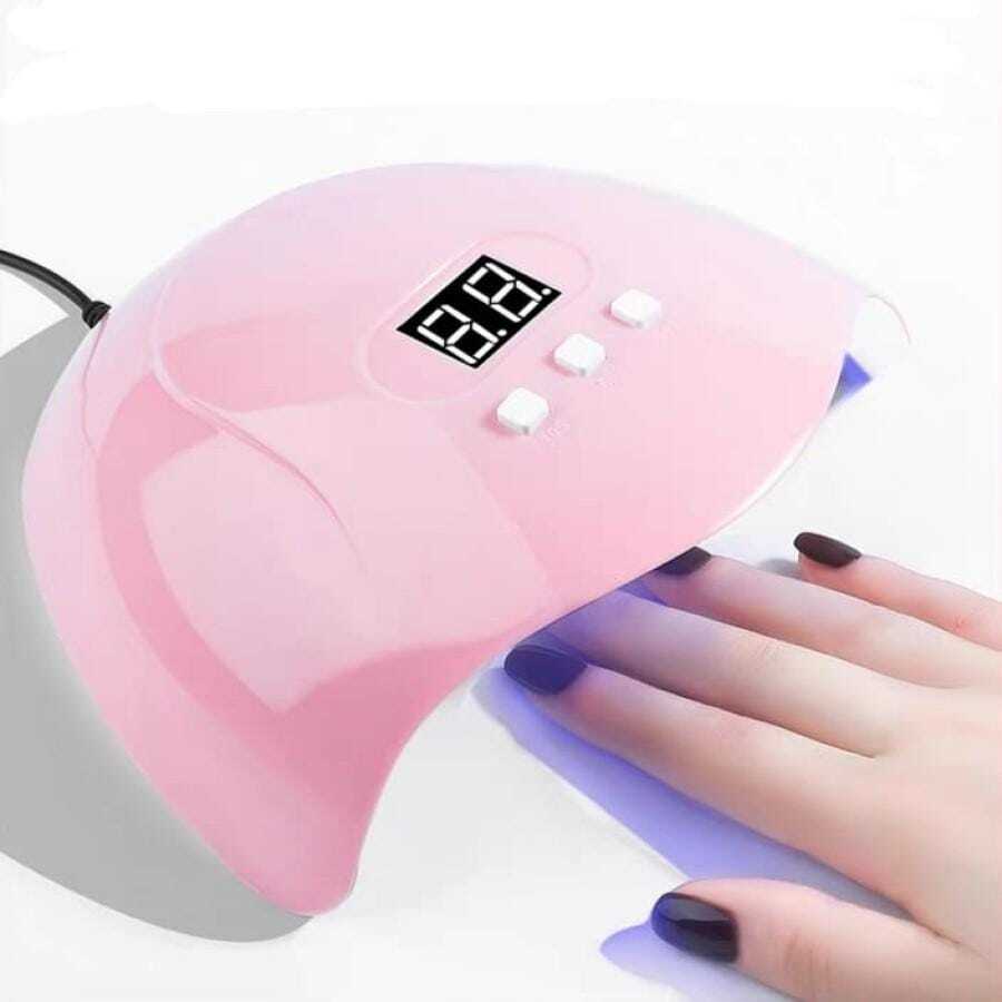 Lámpara Para Uñas 54w Led Uv Digital Display Temporizador