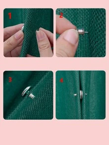 Khóa rèm từ tính 2 chiếc - Bạc - Xem 5