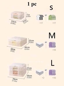 1 Họa Tiết Lá Công Suất Lớn Chần Gòn Túi Bảo Quản Hiện Đại Có Thể Gập Lại Polyester Túi Bảo Quản Quần Áo Cho Hộ Gia Đình - trắng - Xem 6