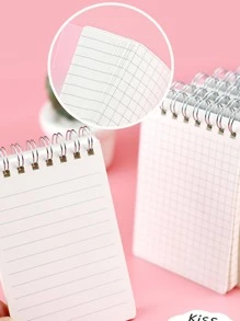 1入組便攜螺旋記事本 - 白色 - 查看 5