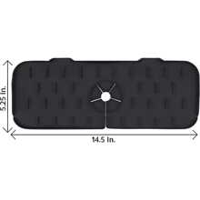 1PC Silicone Đĩa Phơi Thảm, Màu Đen Hiện Đại Món Ăn Điện Thảm Cho Nhà Bếp - màu đen - Xem 7