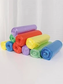100 piezas Bolsa de basura de color mixto desechable - Multicolor - Ver 4