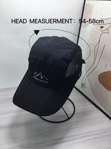 Gorra de béisbol de los hombres - Negro - Ver 6