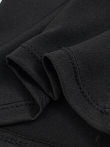 男士素色圍脖 - 黑色 - 查看 3