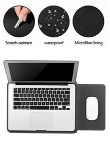 笔记本电脑包内胆包 11 12 13 14 15 英寸通用笔记本电脑包平板电脑保护套防水防刮笔记本电脑套适用于学校学生黑色包教室笔记本电脑包教室包教师收纳包教室整理包 - 黑色 - 查看 3