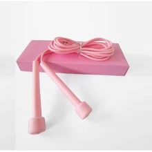 Cuerda de saltar unicolor PVC - Rosa - Ver 2