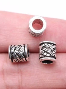 12pcs/set Bead DIY Jewelry Accessory - Ancient Silver - View 1