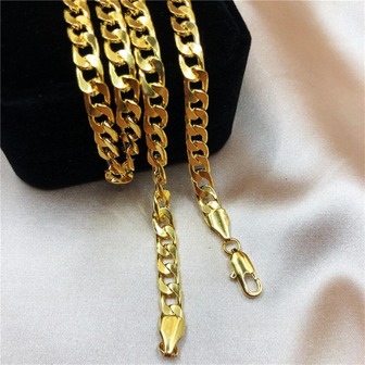 1Pc Fashionable Minimalist Chain Necklace For Men For Daily Decoration Jewelry Gift Fashion Punk Popular For A Stylish Look
