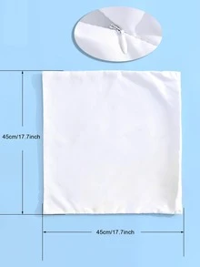 1入组抽像圖案無填充物靠墊套，現代滌綸裝飾抱枕套 - 彩色 - 查看 7