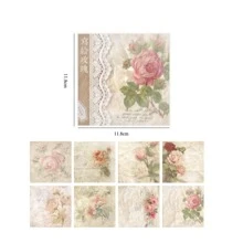 40 chiếc giấy nguyên liệu hoa văn hỗn hợp - màu đen - Xem 3