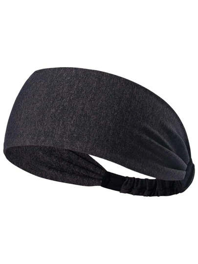 1入組中性高彈性吸汗時尚瑜伽髮箍多功能運動髮帶