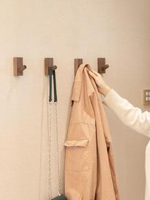 1 cái Móc treo tường bằng gỗ, Móc treo tường trơn tối giản cho gia đình - Nhiều màu - Xem 5