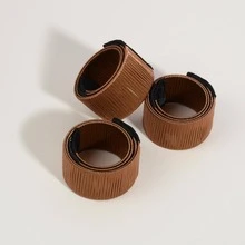 6入組簡約時尚卷髮造型器，適用於懶散包頭、芭蕾包髮、法式扭髮、浪漫髮型等 - 棕色 - 查看 4