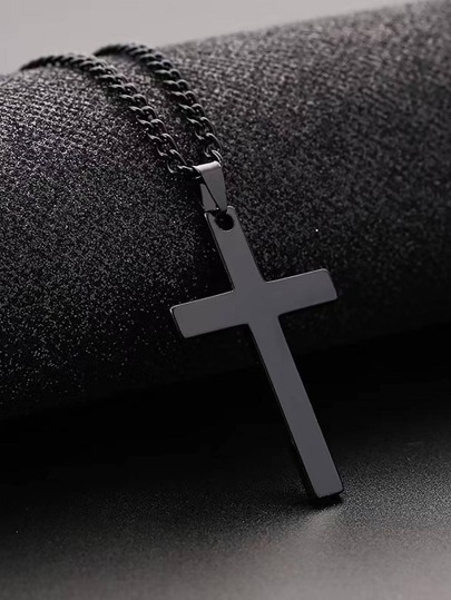 Men Cross Charm Necklace, For Jewelry Gift And Party