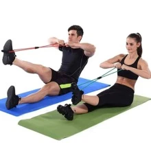 8-Shaped Fitness Yoga Pull Rope - Pink - View 6