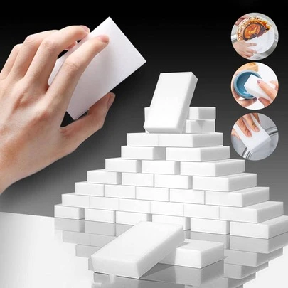 20片塑料清潔橡皮擦，家用素色清潔橡皮擦