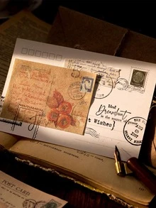 100 piezas Papel material de color mixto material moderno para escuela - Marrón - Ver 8