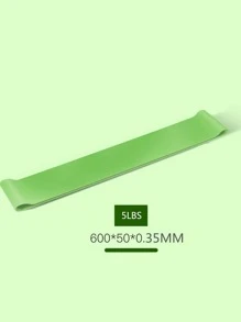 1入組瑜伽彈性彈力帶 - 綠色 - 查看 2