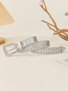 Cinturón con cristales de moda para Halloween - Plateado - Ver 6