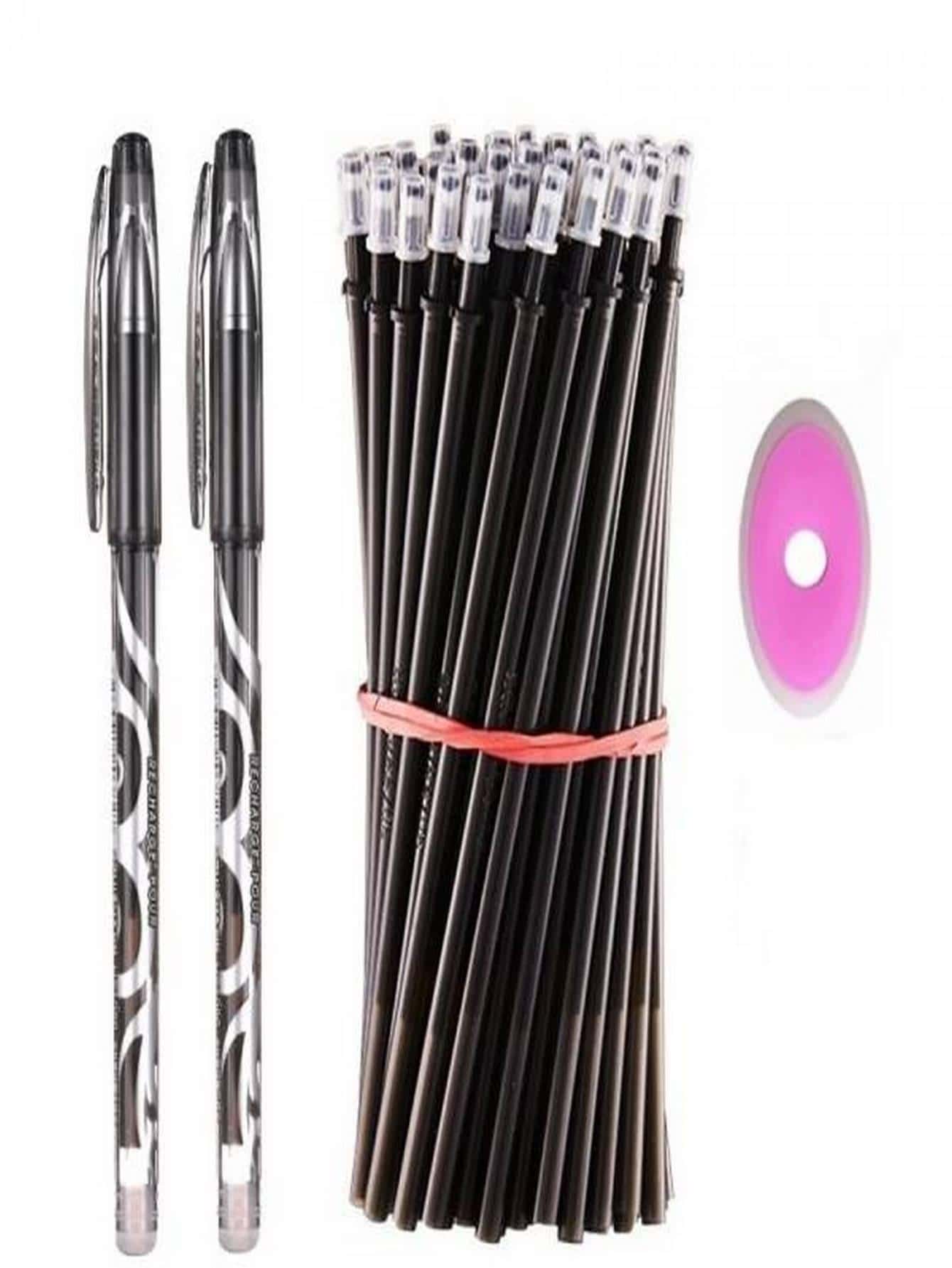 23 Units Erasable Refillable Office Pen - Black - View 1