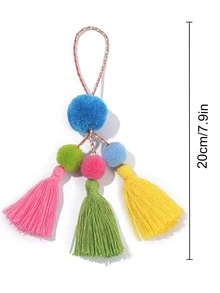 Bohemian Tassel Keychain For Women Bag Charm Key Cell Phones Pendant Keyring - Nhiều màu - Xem 2