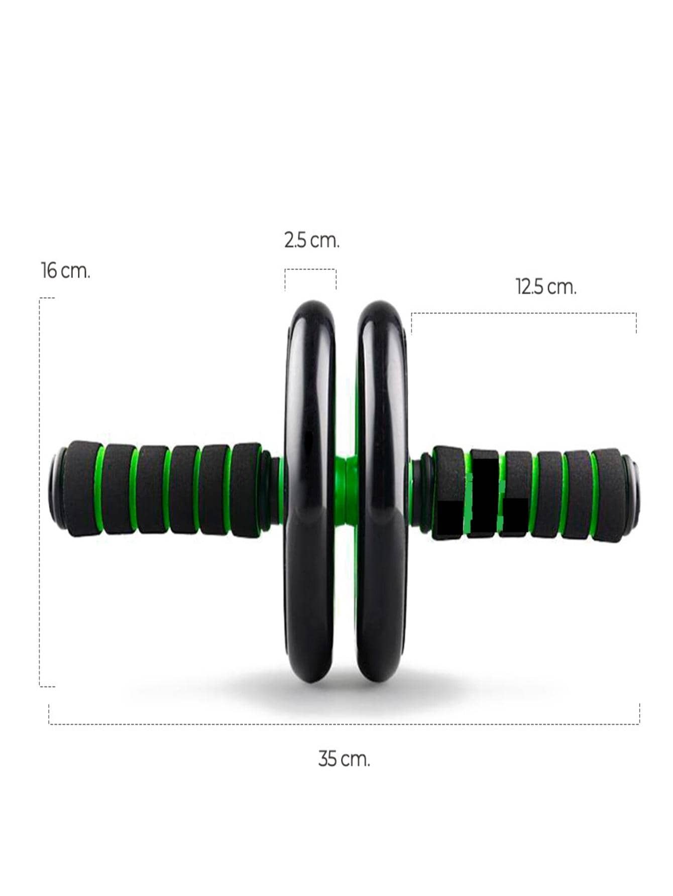 Rueda de ejercicio para abdominales - Negro - Ver 1