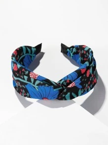 1入組女士印花時尚髮箍適用於日常生活 - 彩色 - 查看 2