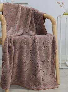 1pc Heart Print Coffee Brown Bath Towel, Soft Large Absorbent Towel For Household Home Bathroom Decor Back To School For Beauty Salon Home Bathroom Shower Towels For Beauty Salon, Hotel Sports,Home Essentials, Towel, Skin Care Bath Towel Sheet