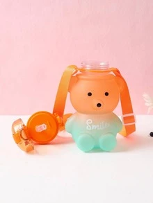 1 chai nước thiết kế gấu hoạt hình - trái cam - Xem 8