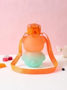 1 chai nước thiết kế gấu hoạt hình - trái cam - Xem 6