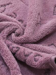 1pc Coral Fleece Heart-Shaped Towel Bath Towel: Super Soft, Absorbent, Skin-Friendly. Ideal For Bathroom, Gym, Hotel, Vacation, Beach. A Must-Have For Daily Use At Home Or Travel - Perfect Gift For Everyone Home Bathroom Decor Back To School For Beauty Salon Home Bathroom