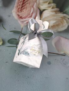 10pcs Bow Decor Gift Box - Silver - View 4