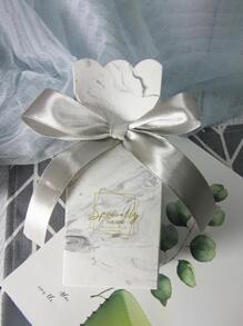 10pcs Bow Decor Gift Box - Silver - View 1