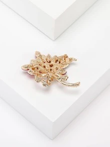 Trâm thiết kế hoa rhinestone - Đỏ - Xem 4