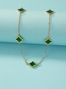 Collar con diseño geométrico - Verde - Ver 3