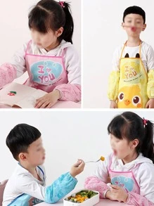 2入組卡通圖案圍裙 - 藍色 - 查看 3