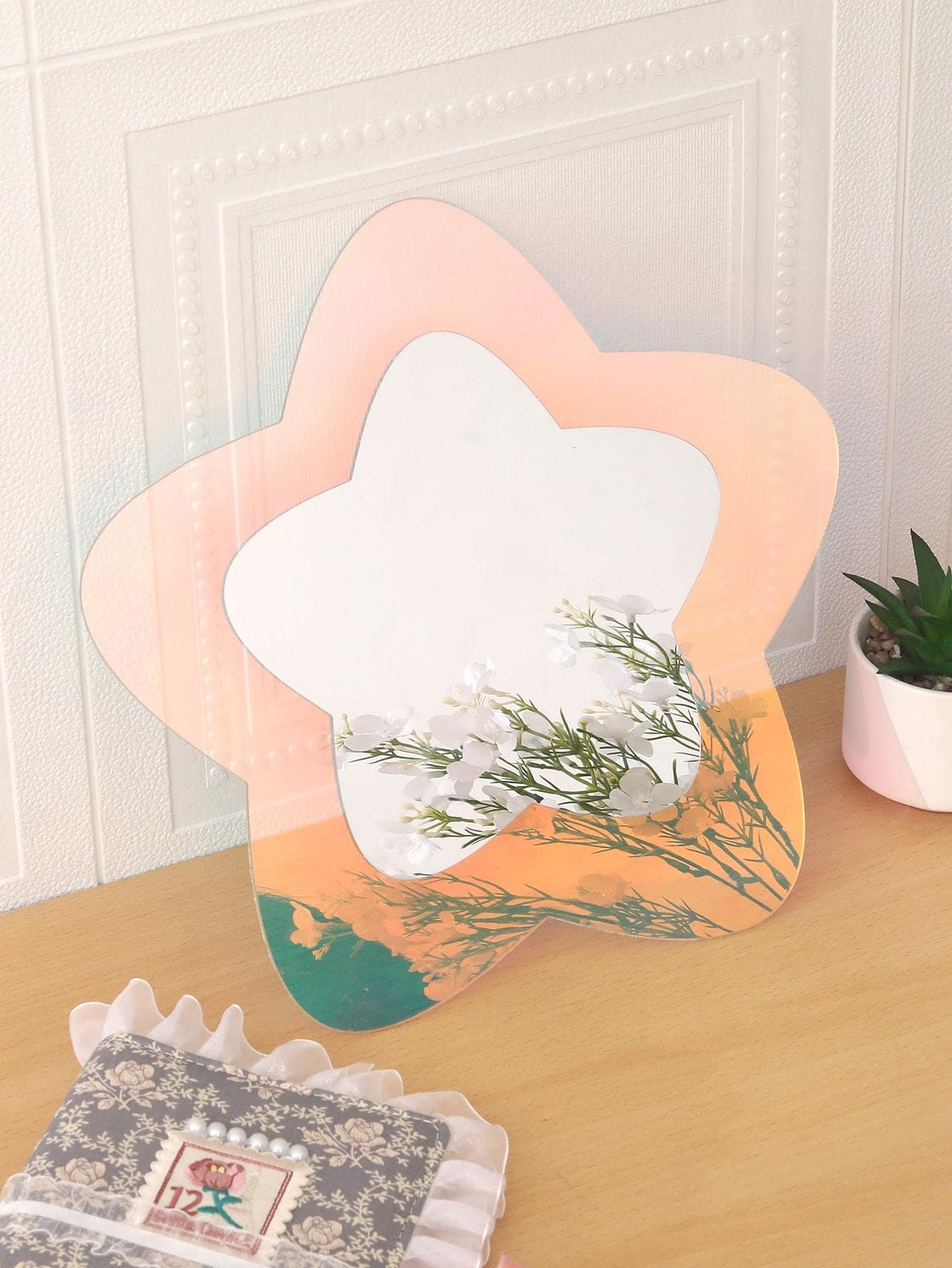 1入組彩色圓角星形鏡子牆貼 - 彩色 - 查看 1